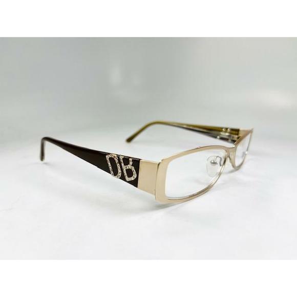 New DB Signature DBS02 Gold & Brown Eyeglasses 51/16/135 main image 4